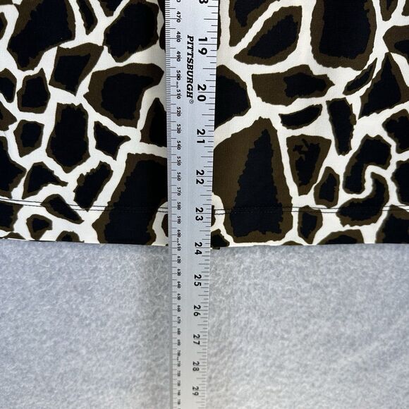 Kasper Womens Skirt Size Large Giraffe Animal Print Straight Pull On New Tags - Picture 4 of 10